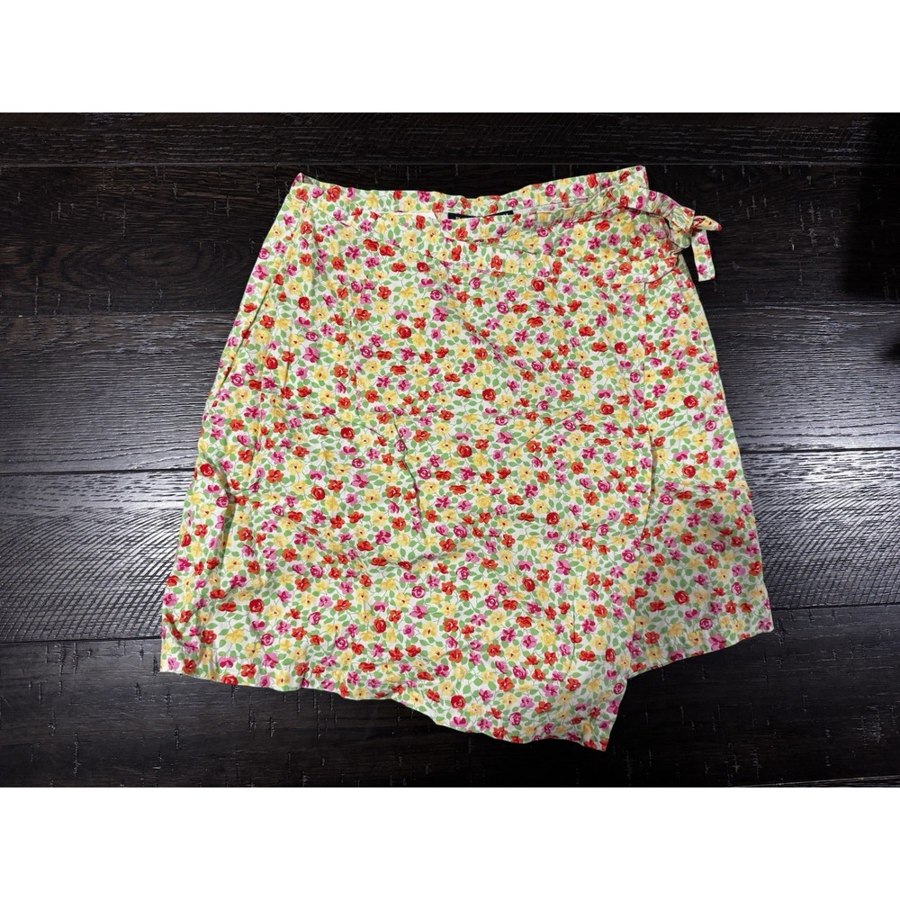 Ralph Lauren Polo Golf Floral Faux Wrap Skort Skirt Womens Size 6 Pockets